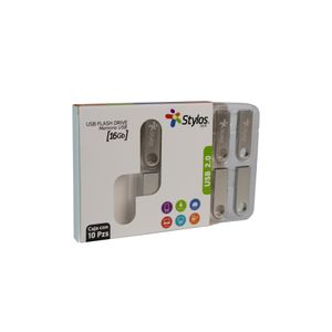 Paquete 10 Usb 16Gb Metálico Stylos Stusb1016 Stusb1016
