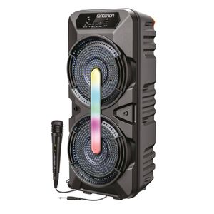 Bafle Karoke Necnon Bluetooth Doble 6.5 Pulgadas Nb-06B Tws Incluye Microfono Alambrico Radio Fm Micro Sd Usb Barra Nbbb6B0165