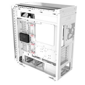 Gabinete Gamer Xpg Battlecruiser Ii. Media Torre. Vidrio Templado De 4 Mm. Cuatro Ventiladores Incluidos. Color Bla Battlecruiseriist-Whcww