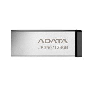 Memoria Usb De 128Gb Ur350 3.2 Gen 1 (Retrocompatible 3.0 Y 2.0), Diseño Elegante Sin Tapa. Color Metálico, Negro.  Ur350-128G-Rsr/Bk