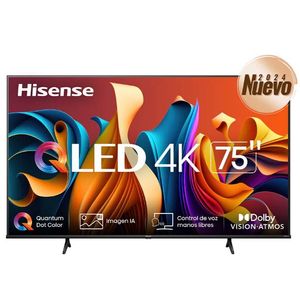 Televisor Hisense 75Qd6N, 75 Pulgadas, Qled, Quantum Dot, 4K Uhd, 3840 X 2160 Pixeles, Google Smart Tv 75Qd6N