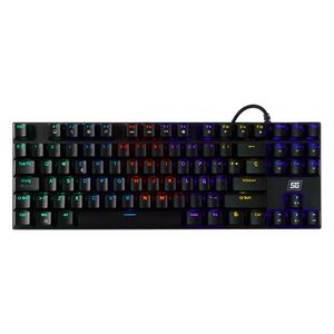 Teclado Vorago Start The Game Kb-600 Mecanico Tkl Rgb Rainbow Software Negro Kb-600