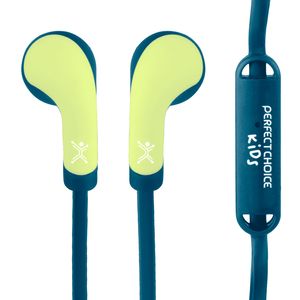 Audífonos Alámbricos Con Micrófono Bubble Gum Azul Perfect Choice Pc-116509 Pc-116509