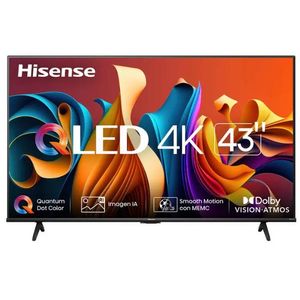 Televisor Hisense 43Qd6Qv, 43 Pulgadas, Qled, 3840 X 2160 Pixeles, Qled Vidaa Smart Tv 43Qd6Qv