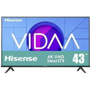 Televisor Hisense 43A6Nv, 43 Pulgadas, Led 4K Uhd, 3840 X 2160 Pixeles, Vidaa Smart Tv 43A6Nv