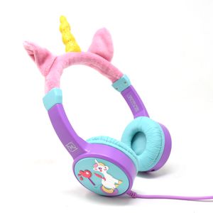 Headphones Alámbricos Kids Volumen 3.5Mml Seguro A 95Db Compartir 3.5Mml Hipoalergénico Unicorn Lila Nbhk-Unicorn