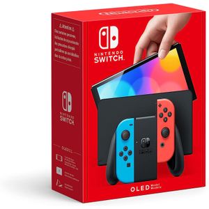 Nintendo Switch Modelo Oled Color Joycons Neon Red & Neon Blue. Version Internacional Nin-Heg-S-Kabaa