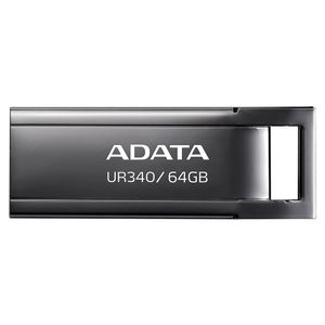 Memoria Usb De 64Gb Ur340 3.2 Gen 1 (Retrocompatible 3.0 Y 2.0), Diseño Elegante Sin Tapa. Color Metálico Negro. Ar Aroy-Ur340-64Gbk