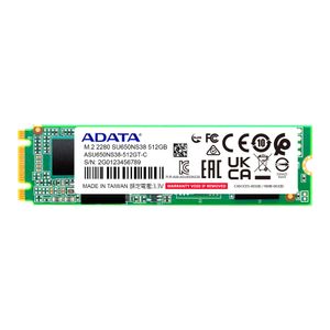 Unidad De Estado Solido Adata Ultimate Su650 M.2 Sata, 512Gb, 2280, Asu650Ns38-512Gt-C Asu650Ns38-512Gt-C