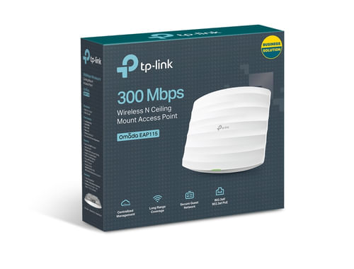 TP-LINK EAP115 punto de acceso inalámbrico 300 Mbit/s Blanco Energía sobre Ethernet (PoE)