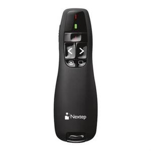 Presentador Inalámbrico Nextep Ne-420 Con Apuntador Laser De Color Rojo Batería Aa Alcance 20 Metros Ne-420