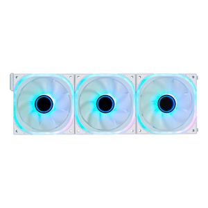 Kit Ventiladores Modulares Game Factor Fkg500, 3 Fans 120Mm, 58 Cfm, Rgb, Control Remoto Blanco Fkg500-Wh