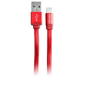 Cable Lightning Vorago Cab-119, Rojo, 1 M, Cable Lightning Cab-119/R