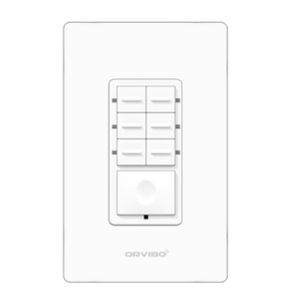 Botonera De 7 Escenas Inteligente Orvibo T10S7Zw-1Uo, Color Blanco, Inalámbrico Y Alámbrico, Wi-Fi, 2400 Mhz, 120 - T10S7Zw-1Uo
