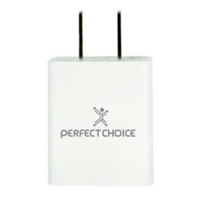 Adaptador De Carga Rápida 2.4 Perfect Choice Pc-240372, Blanco, Adaptador De Corriente Pc-240372