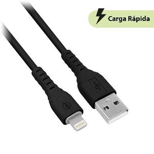 Cable Carga Rápida Lightning, Pvc, 1.0 M, Negro (6001752), Brobotix 6001752