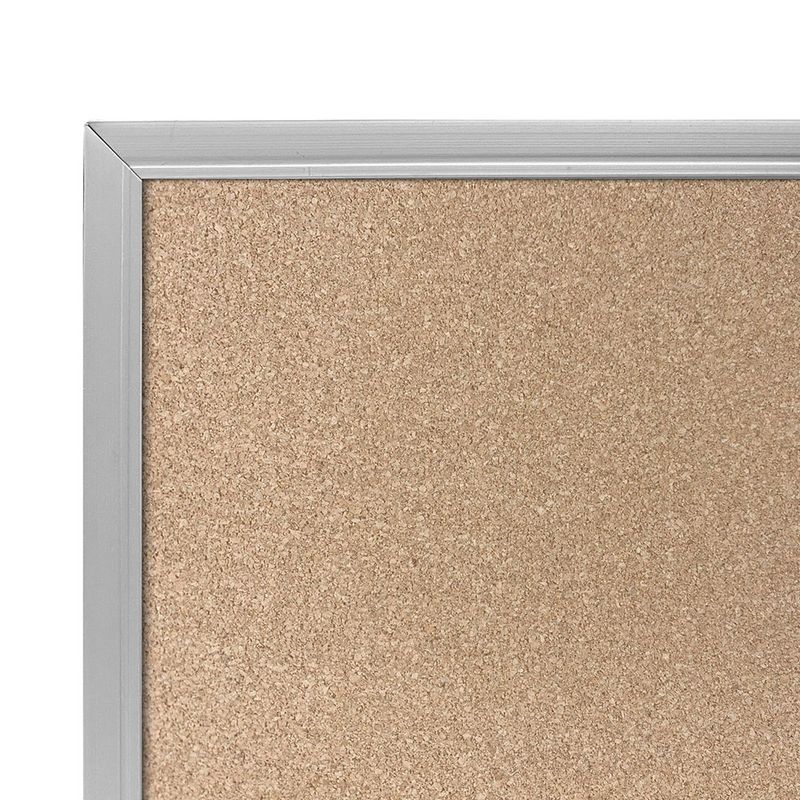 TABLERO CORCHO WHITE STAR 40X60 MARCO ALUMINIO