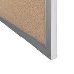 TABLERO CORCHO WHITE STAR 60X90 MARCO ALUMINIO