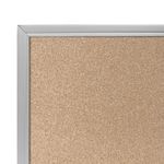 TABLERO CORCHO WHITE STAR 60X90 MARCO ALUMINIO