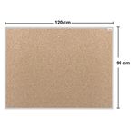 TABLERO CORCHO WHITE STAR 90X120 MARCO ALUMINIO