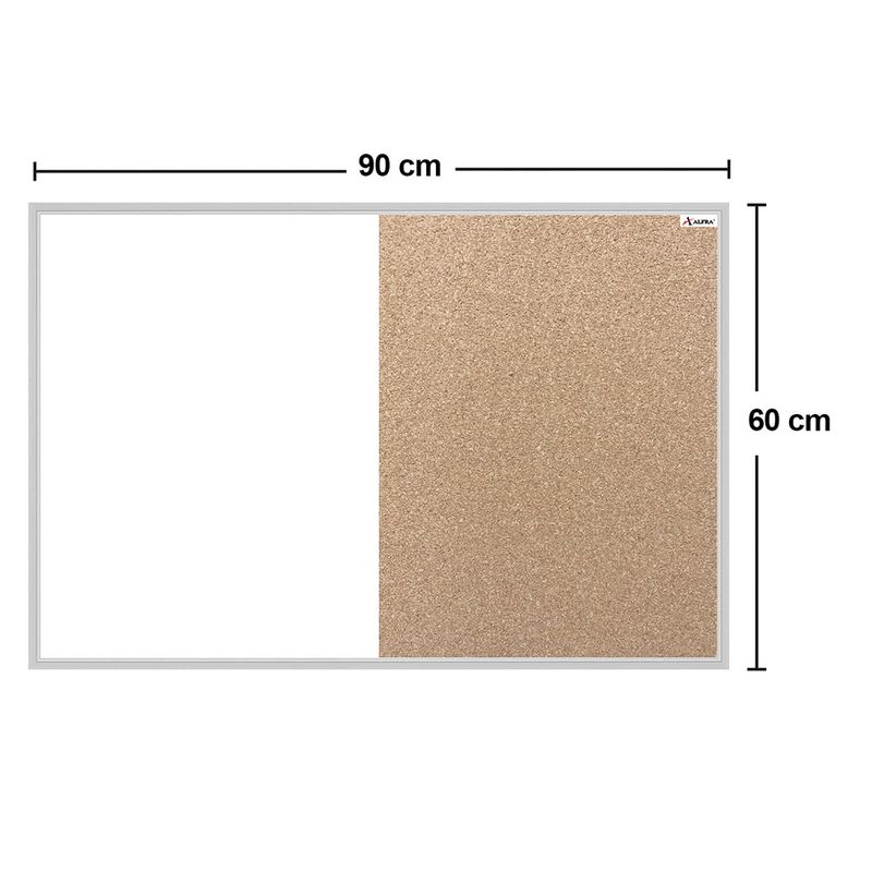 TABLERO MIXTO WHITE STAR 60X90 MARCO ALUMINIO