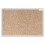 TABLERO CORCHO WHITE STAR 40X60 MARCO ALUMINIO