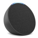 Bocina Inteligente Alexa Amazon Echo Pop Proyección Frontal de 195" Wi-Fi/Bluetooth Color Gris Carbón