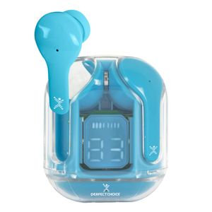 Audífonos Tws Transparentes Clearbeat Azul Pc-117032 Pc-117032