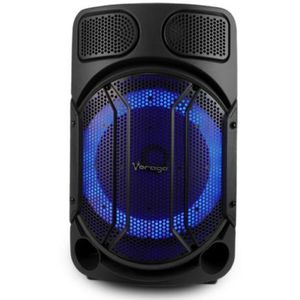 Bafle Vorago Ksp-502 15" Bluetooth Tws Recargable Micrófono Alámbrico Color Negro Vocbocab047