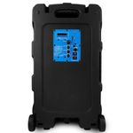 Bafle Vorago KSP-502 15" Bluetooth TWS Recargable Micrófono Alámbrico Color Negro