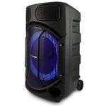 Bafle Vorago KSP-502 15" Bluetooth TWS Recargable Micrófono Alámbrico Color Negro