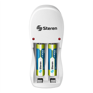 Cargador De Pilas Steren Para Aa/Aaa Led Incluye 2 Pilas Aaa Sqccagab001