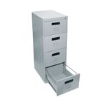 ARCHIVERO METAL 4 GAVETAS GRIS