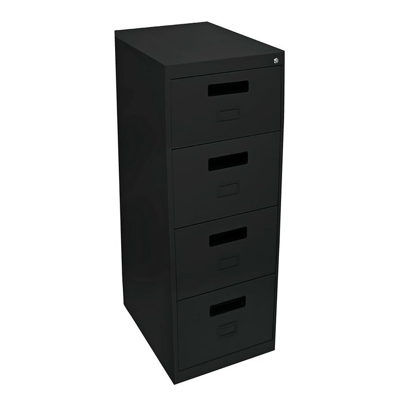 ARCHIVERO METAL 4 GAVETAS NEGRO