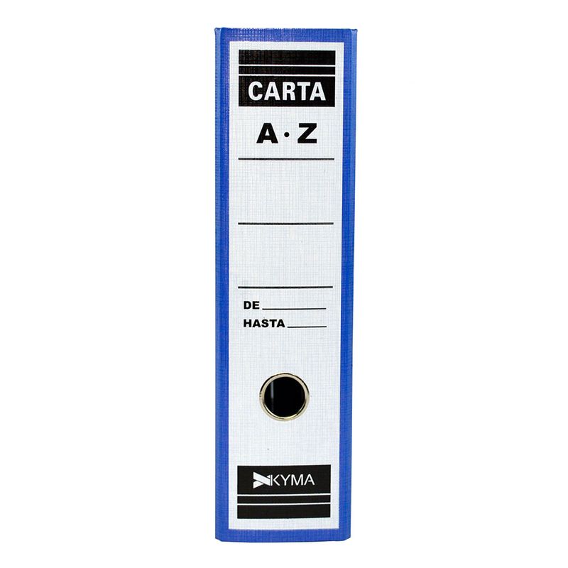 ARCHIVADOR CARTA AZUL PLASTIFICADO KYMA