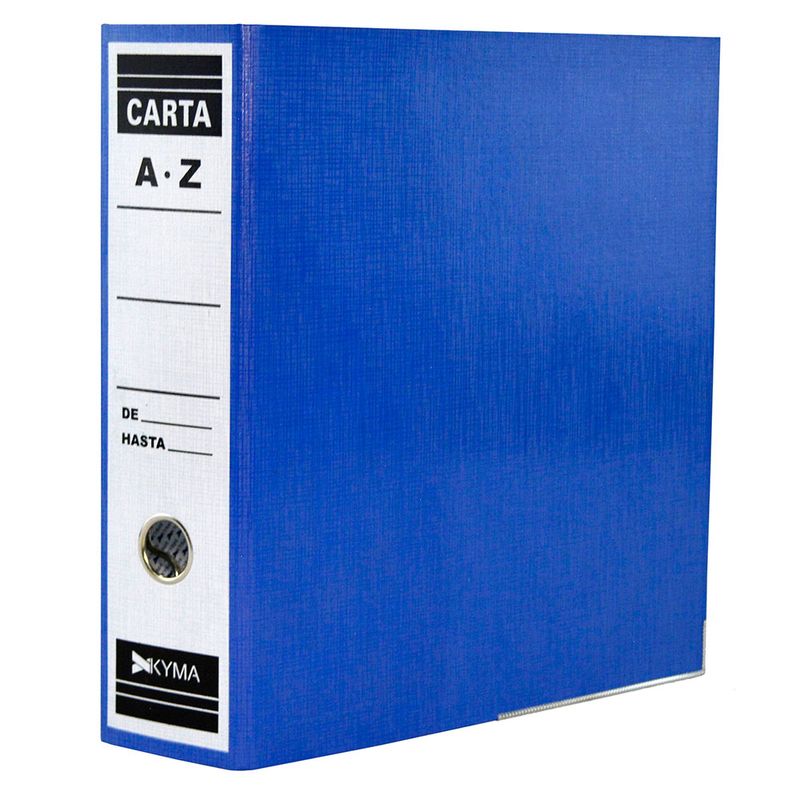 ARCHIVADOR CARTA AZUL PLASTIFICADO KYMA