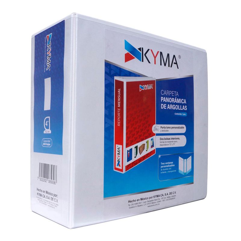 CARPETA ARILLO 4 D BLANCA PANORAMICA KYMA