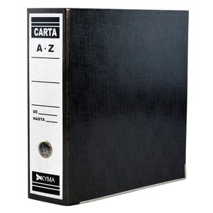 Archivador Carta Negro Plastificado Kyma Regkcar-Ne