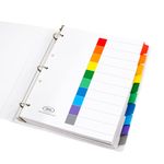 SEPARADOR 10DIV CARTA COLORES SURTIDOS WJ