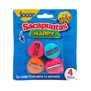 Sacapuntas Plastico Happy Blt C/4 Sh4