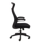 SILLON EJECUTIVO RESP ALTO EN MALLA CON BRAZOS ABATIBLES