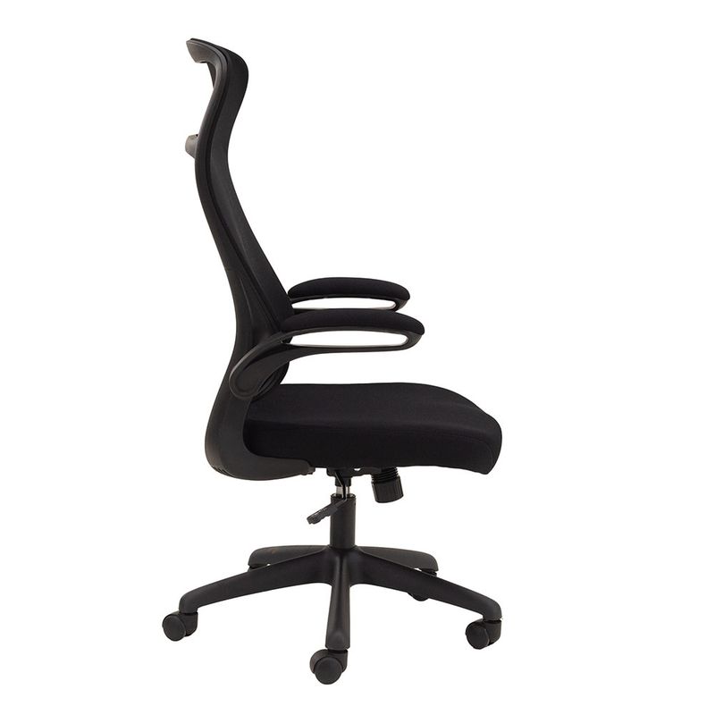 SILLON EJECUTIVO RESP ALTO EN MALLA CON BRAZOS ABATIBLES