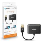 Adaptador Steren USB 30 a HDMI/VGA Color Negro