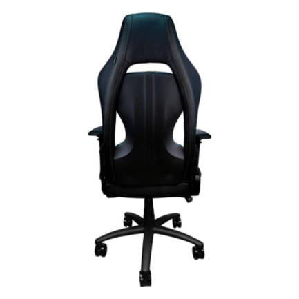 Silla Game Factor CGC650 Tapizado Automotriz Reclinable Descansa Brazos 4D Altura Ajustable Frenos Color Negro-Amarillo
