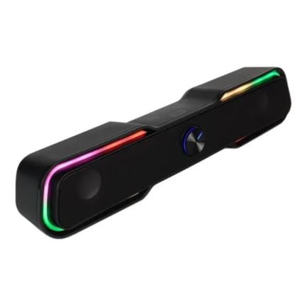 Bocina Vorago Start The Game BSP-350 Bluetooth/35MM USB Iluminación RGB Color Negro