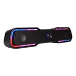 Bocina Vorago Start The Game BSP-350 Bluetooth/35MM USB Iluminación RGB Color Negro