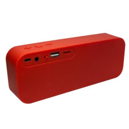 Bocina Vorago BSP-150 Bluetooth/MSD/USB/35mm Tela Color Rojo