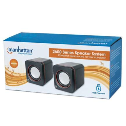 Sistema Altavoces Manhattan Serie 2600 USB Color Negro