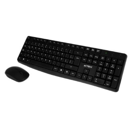 Kit Teclado y Mouse Inalámbrico Acteck Creator MK440 24Ghz 1200dpi Color Negro