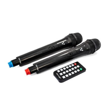 Bocina Bafle Vorago Karaoke KSP-500 15" Bluetooth TWS 2 Micrófonos Color Negro
